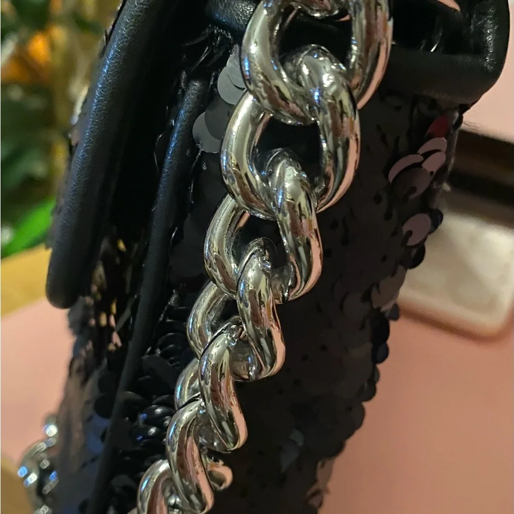 MARC JACOBS The Small J Marc Shoulder Bag in Sequins - Picture 7 of 8